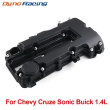 Черный Распредвал, крышка клапана двигателя, болты и уплотнение для Chevy для Cruze для Sonic ДЛЯ Buick 1.4L 25198498,25198874, 55573746