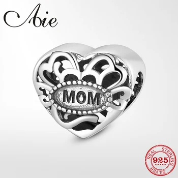 

Mother's Day 925 Sterling Silver Beads Hollow out heart beads Jewelry making Fit Original Pandora Charms women Bracelet