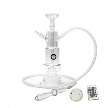 Дизайн, трехэтажный стеклянный кальян с Башней, светодиодный светильник, набор для кальяна с ангельскими объятиями