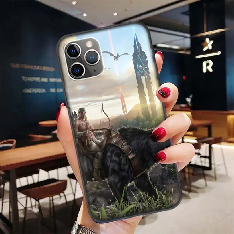 Черный чехол ARK Survival Evolved для Apple iPhone 11 Pro XR 7 8 6 6S Plus X XS MAX 5 5S SE Мягкий силиконовый чехол из ТПУ для телефона - Цвет: BD022-9