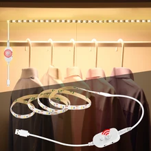 5 в PIR датчик движения светодиодный светильник s для кухонного шкафа с регулируемой яркостью ночной Светильник для шкафа лестницы прикроватный зеркальный светильник для шкафа USB Лента