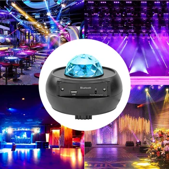 

Bar Ocean Wave Game Rooms ABS Night Light Projector Star Cloud With Remote Control Home Theatre Kids Adults Music Speaker 3 In 1