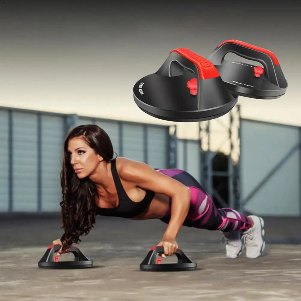 

Push Up Round Bars Non Slip Pushups Design Wide Handle Comfort Grips Workout Equipment Rotating Circular Push-up Bracket