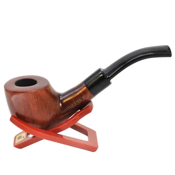 

HORNET Tobacco Smoke Set Wood Smoking Pipe + Metal Tobacco Pipe Cleaning Tools + Carbon Pipe Filter Tips + Glass Storage Jar