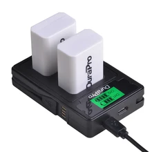 Ensemble de chargeur de batterie de remplacement pour Sony A6000 2000 NEX 5N F3 3D 3DW 3K 5C Alpha 7R II, 2x NP-FW50 mAh NEX-7 NP FW50 FW50