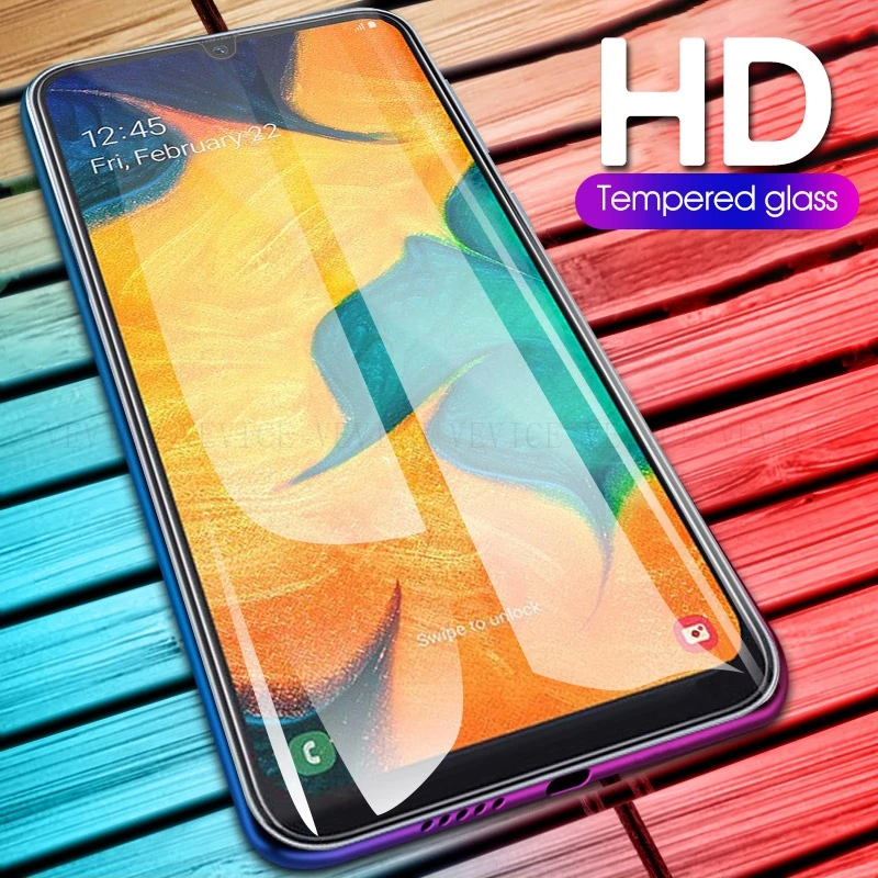 Ультратонкая защитная пленка из закаленного стекла для samsung M10 M20 A30 A50 A6 A7 A9 A9S A750F