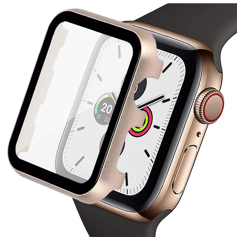 Чехол для Apple Watch, 44 мм, 40 мм, серия 5/4, с защитой от царапин, защитный чехол, бампер для iWatch 3, 2, 1, 42 мм, 38 мм