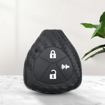 Cover chiave telecomando per Toyota Yaris Tarago Camry Corolla RAV4 corona Avalon Venza 2/3/4BTN Cove - KEYYOU portachiavi Cover in Silicone per auto portachiavi in Silicone per Toyota Yaris Tarago Camry
