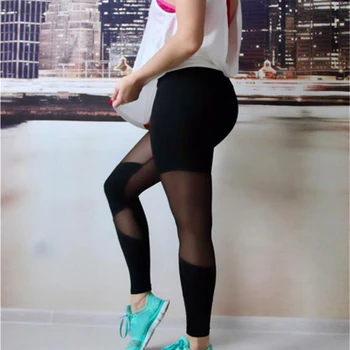 

Casual Leggings Women Black Mesh Fitness Pants Women High Waist Legins Push Up Punk Leggings Leggins Sexy Workout Sportleggings
