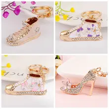 Лидер продаж; креативные туфли на высоком каблуке для девочек; с инкрустацией стразами; брелок для ключей; подвеска; маленькие подарки