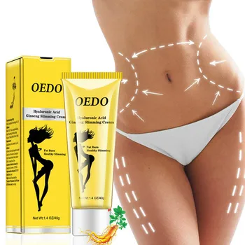

OEDO Hyaluronic Acid Ginseng Slimming Cream Reduce Cellulite Lose Weight Burning Fat Slimming Health Care Burning Creams TSLM2