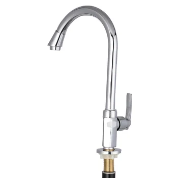 

New Arrivals Kitchen Sink Basin Faucet 2019 Mixer Tap Spout Single Handle Faucet 360 Degree Rotating Stainless Steel Faucets Hot