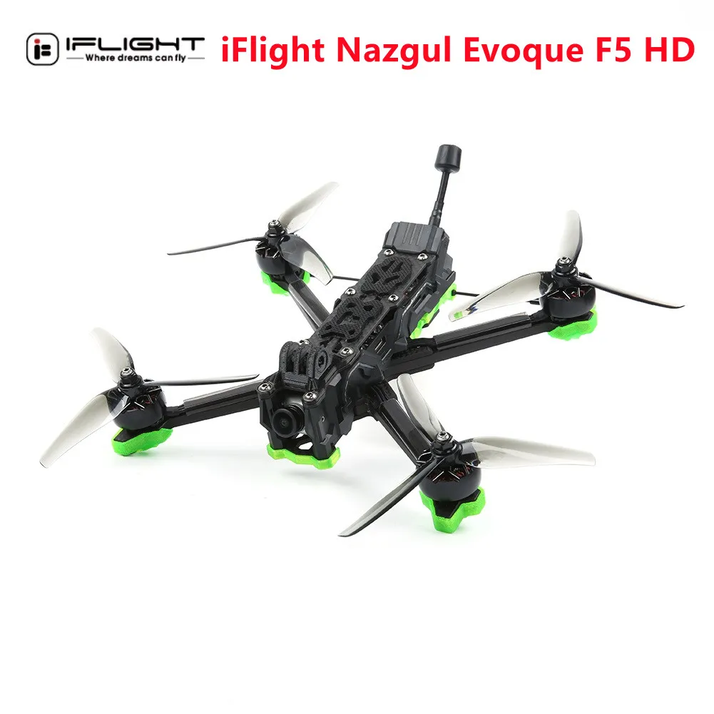 iFlight Nazgul Evoque F5 HD 5inch 4S 6S c Drone BNF（Squashed-X or DC Geometry） with Caddx Polar Vista HD System for FPV Racing 1