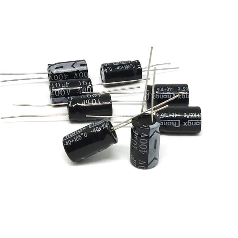 50 шт./лот, алюминиевый электролитический конденсатор 10 мкФ 400 в 10*17 мм, электролитический конденсатор Ic, Выдерживает напряжение 500