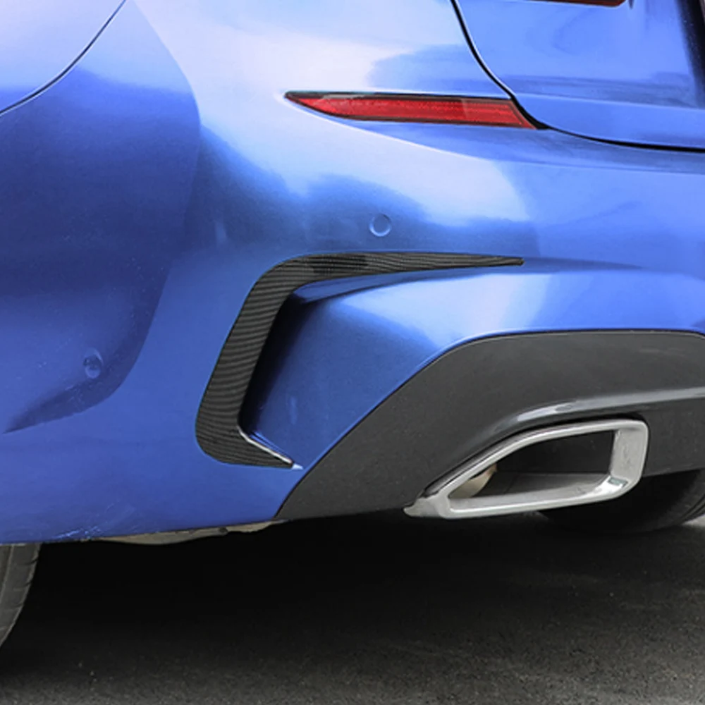 For BMW 3 Series G20 2020 Car Styling Rear Non-drilling Tail Exhaust Pipe Decoration Cover Trim Exterior Accessory