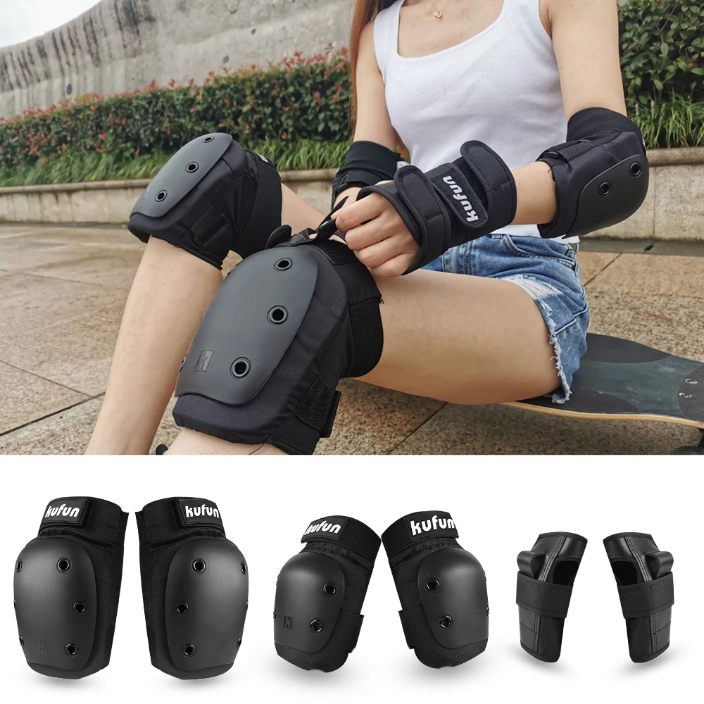 SkateboardProtectiveGearProtectorSetKneeElbowPadsLongboard