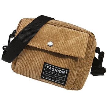

Women Soft Gift Cross Body Party Multipurpose Messenger Bag Casual Storage Decoration Corduroy Traveling Rectangle Small