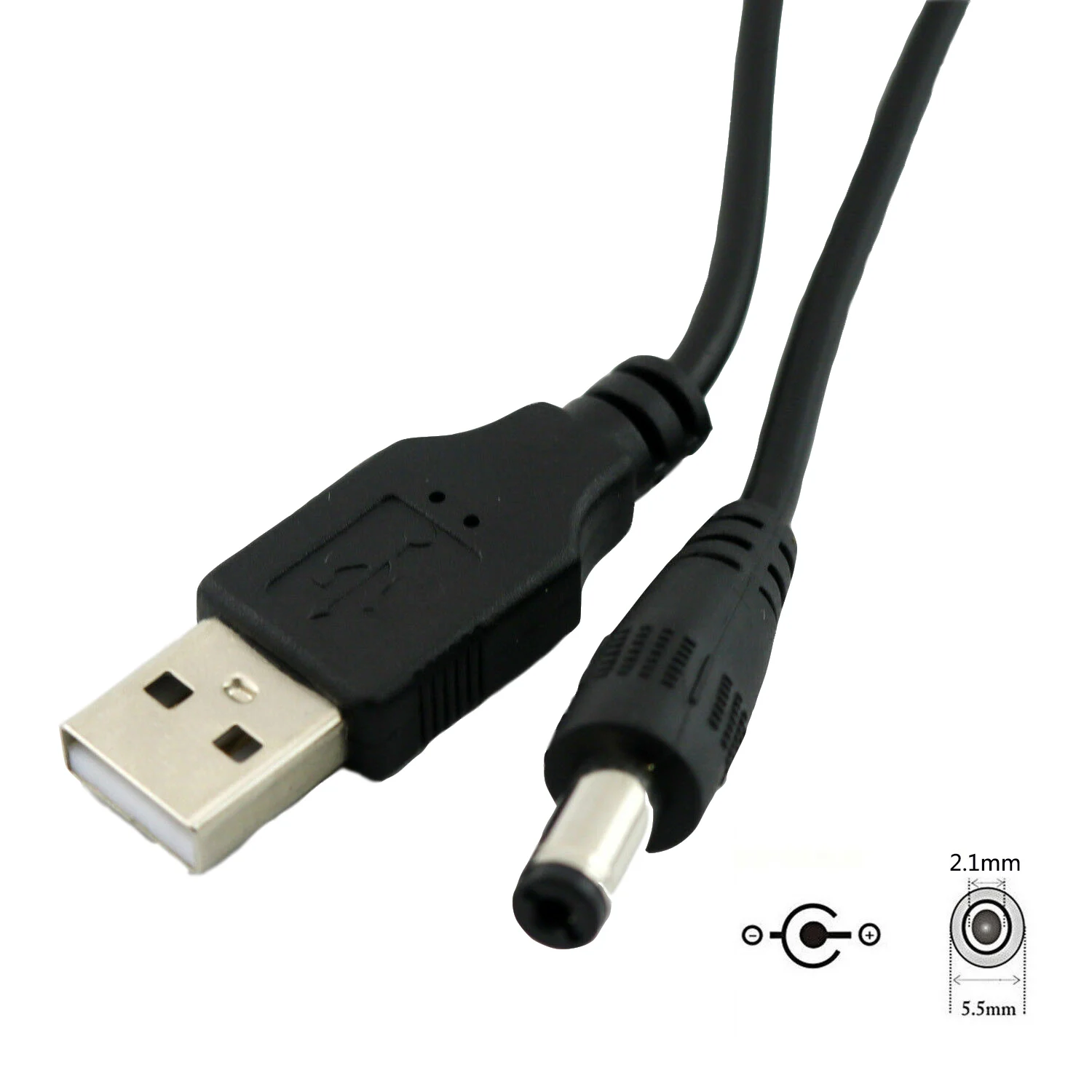 USB 2 0 Тип A штекер в постоянный ток 5 мм x 1 В DC разъем питания удлинитель зарядного