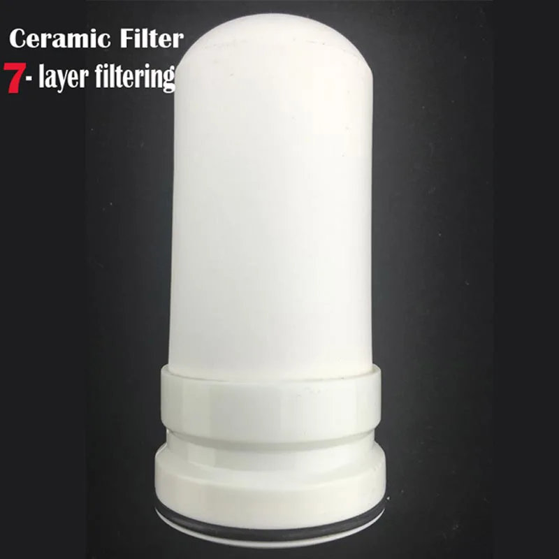 Водопроводной очиститель кухонный кран моющийся керамический Перколятор мини фильтр для воды Filtro Удаление ржавчины бактерий Сменный фильтр - Цвет: 1PCS Filter element