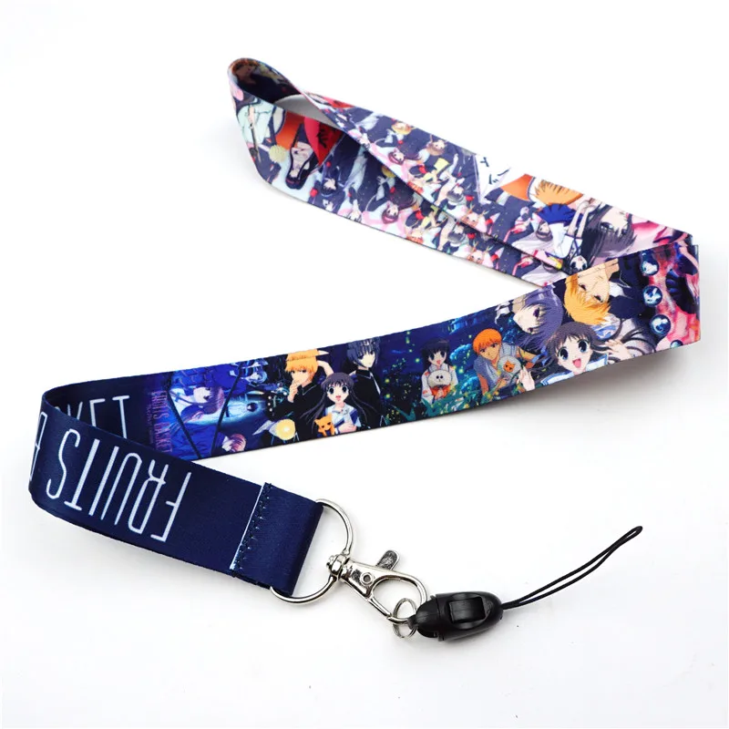 Anime Fruits Basket Key Lanyards Neck Strap Id Card Mobile Phone Strap
