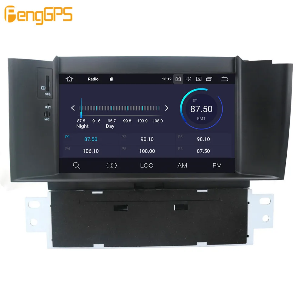 Android 9.0 4+ 64GB px5 Built in DSP Car DVD Player Multimedia Radio For Citroen C4 C4L DS4 2011-20