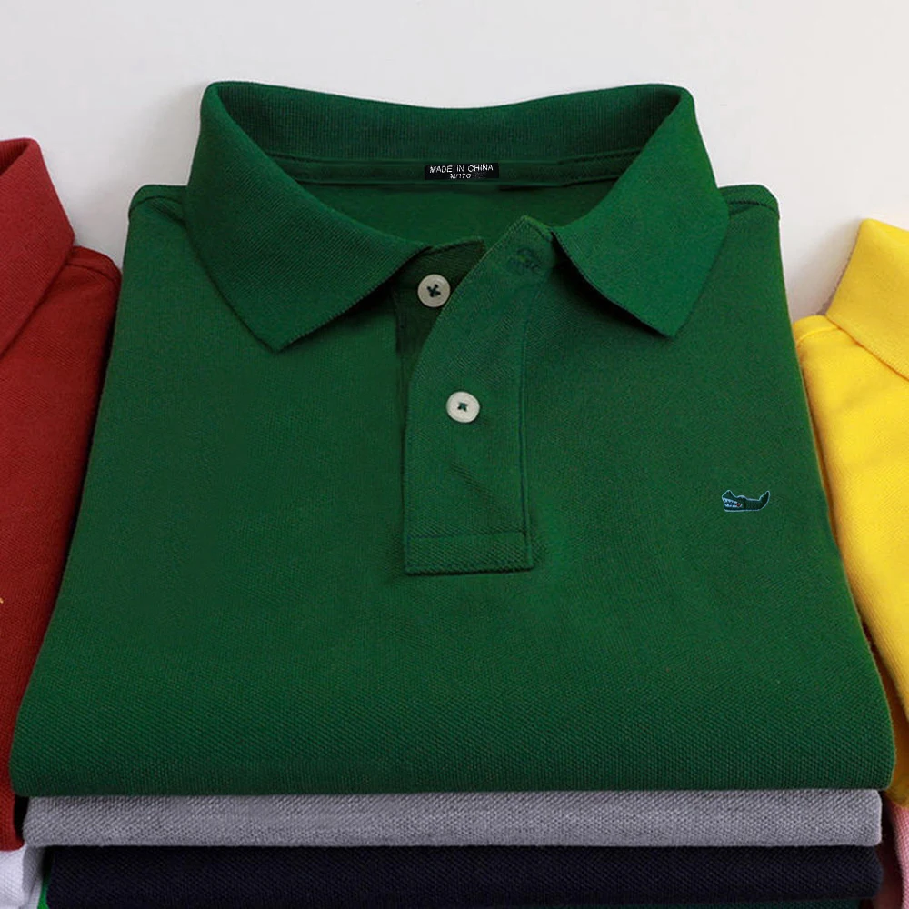 High Quality Spring Autumn 100% Cotton Embroidery Logo Casual Polo Shirts Men's Long Sleeve Polo Shirt 2021 New Arrival Tops Tee High Quality Spring Autumn 100% Cotton Embroidery Logo Casual Polo Shirts Men's Long Sleeve Polo Shirt 2021 New Arrival Tops Tee