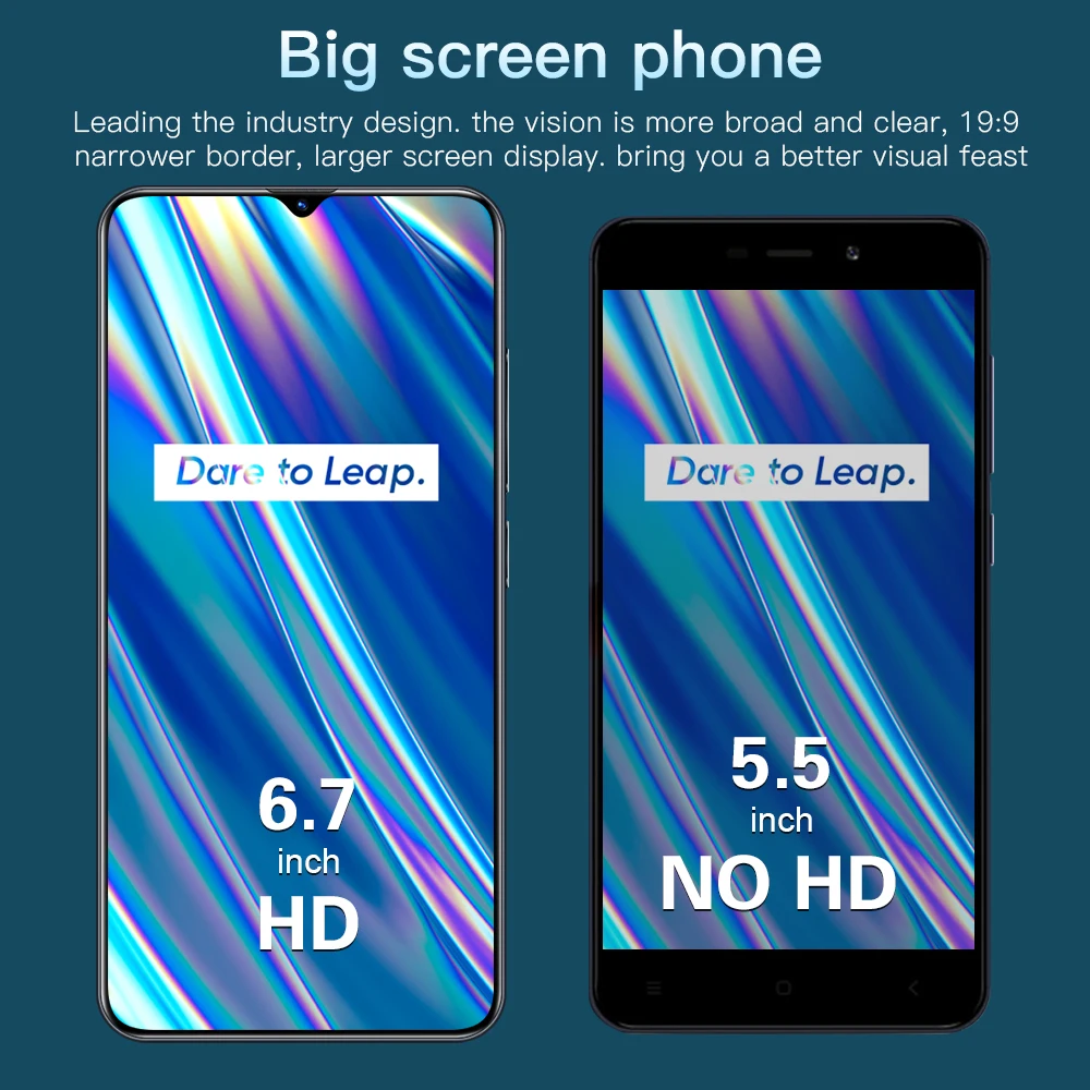 Reolme8s 5G smartphone 16GB+512GB 6.7-inch water drop screen 6800mAh phone Android 11 gaming phone