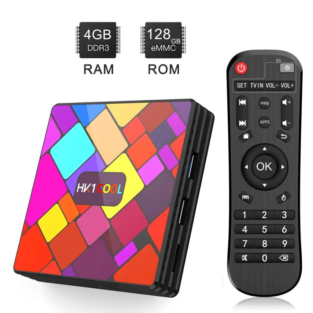 ТВ приставка HK1COOL Android 9 0 4 + 16 128 ГБ 4K BT|ТВ-приставки и медиаплееры| |