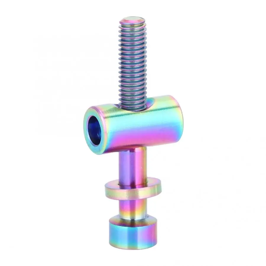 Противоударный M5x30/35/40 мм ForTITANIUM сплав Подседельный штырь для горного велосипеда фиксированный Болт Винт с круглой головкой для велосипедных аксессуаров - Цвет: Rainbow M5X35