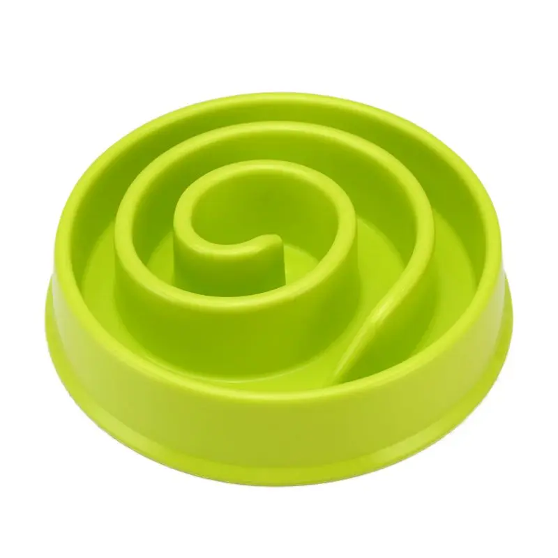 Миска для собак в форме улитки, пластиковые миски для кормления, Замедленное питание домашних животных, миска против удушья, кормушки для собак