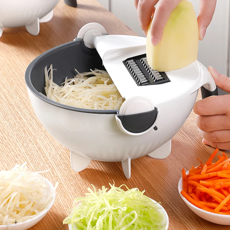 

9-in-1Multi-function Grater Chopping Device Home Manual Vegetable Slicer Chopper Potato Wire Cutters Sliced Kitchen Accessories