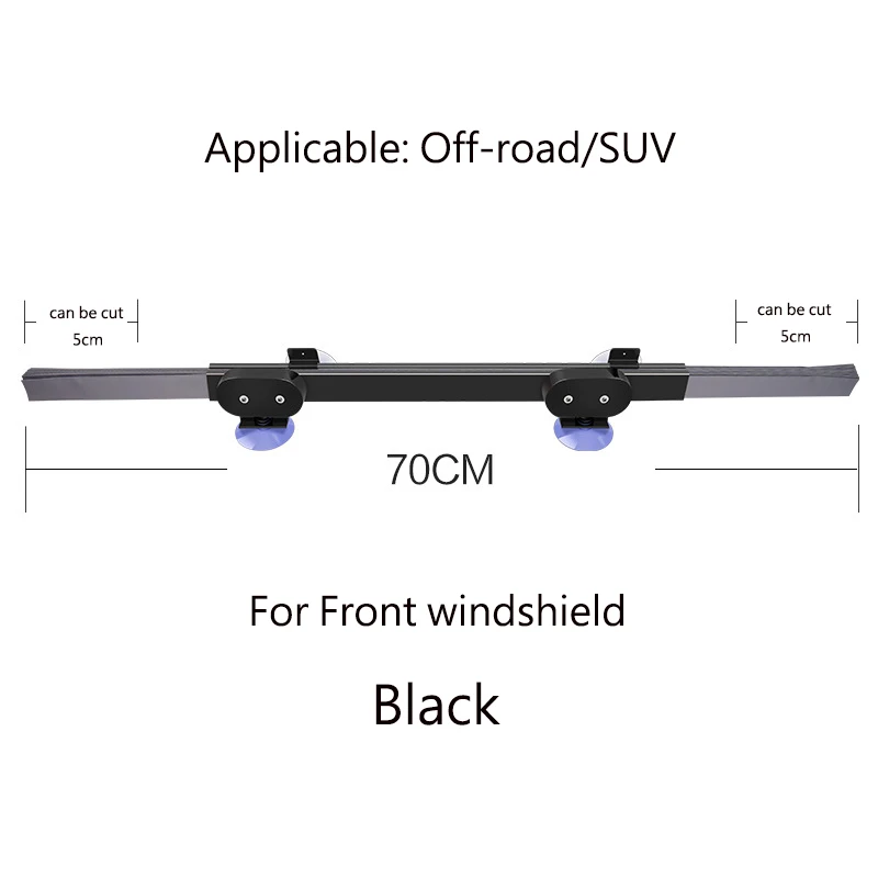 Авто Выдвижная Автомобильная шторка на переднее и заднее окно солнцезащитный козырек на лобовое стекло Защита солнцезащитный козырек для большинства внедорожников/MPV/грузовиков - Цвет: 70cm-front-black