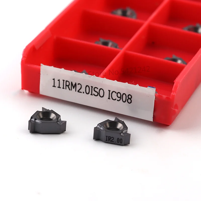 16ERM 16IRM 11IRM 1.0ISO 1.25ISO 1.5ISO 2.0ISO 2.5ISO 3.0ISO IC908 초경 인서트 CNC 선반 블레이드 나사 선삭 커터 도구