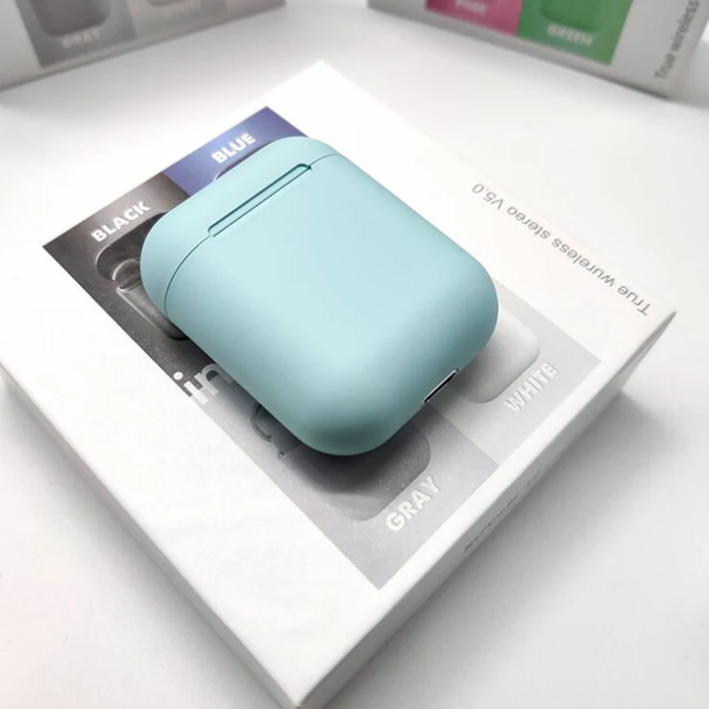 Новые наушники Macaron 12 inpods 12 i12 tws, беспроводные наушники Bluetooth 5,0, портативные мини спортивные наушники, сенсорная модель, авто паринг