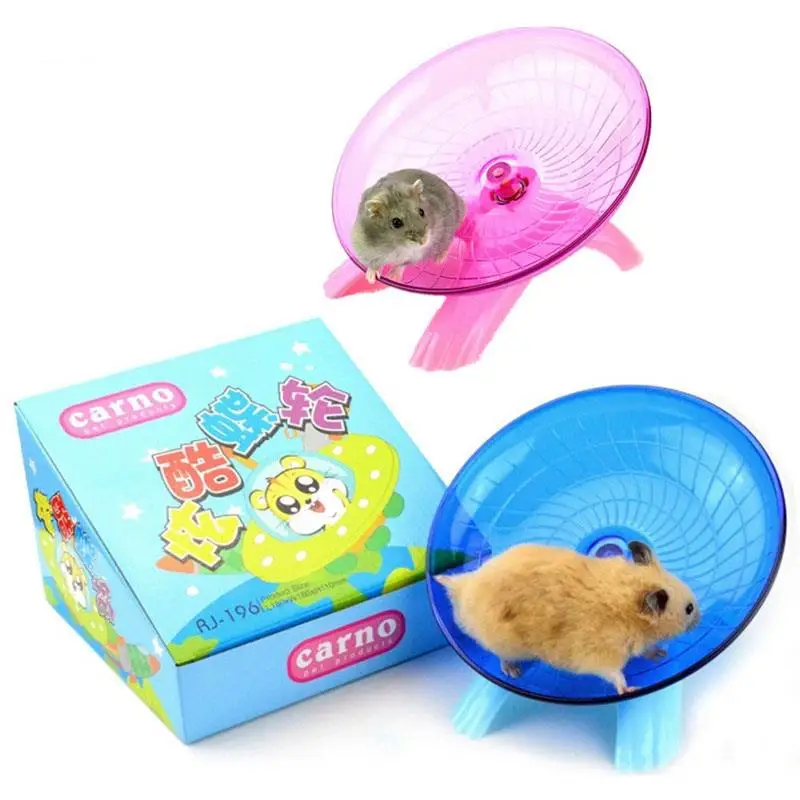 Hamster Exercise Flying Saucer Wheel Mice Gerbil Fitness Gyro Running
