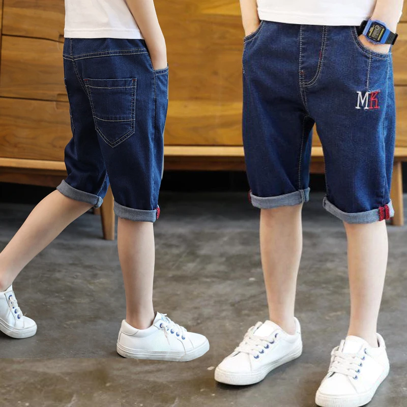 IENENS enfants garçons vêtements Shorts jean pantalon classique enfants Denim pantalon court vêtements bébé garçon pantalon décontracté