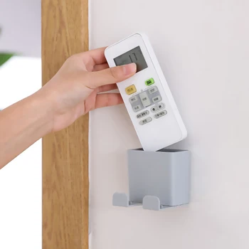 

Remote Control Storage Case Wall Mounted Storage Box Mobile Phone Plug Holder Stand Air Conditioner Organizer Rack