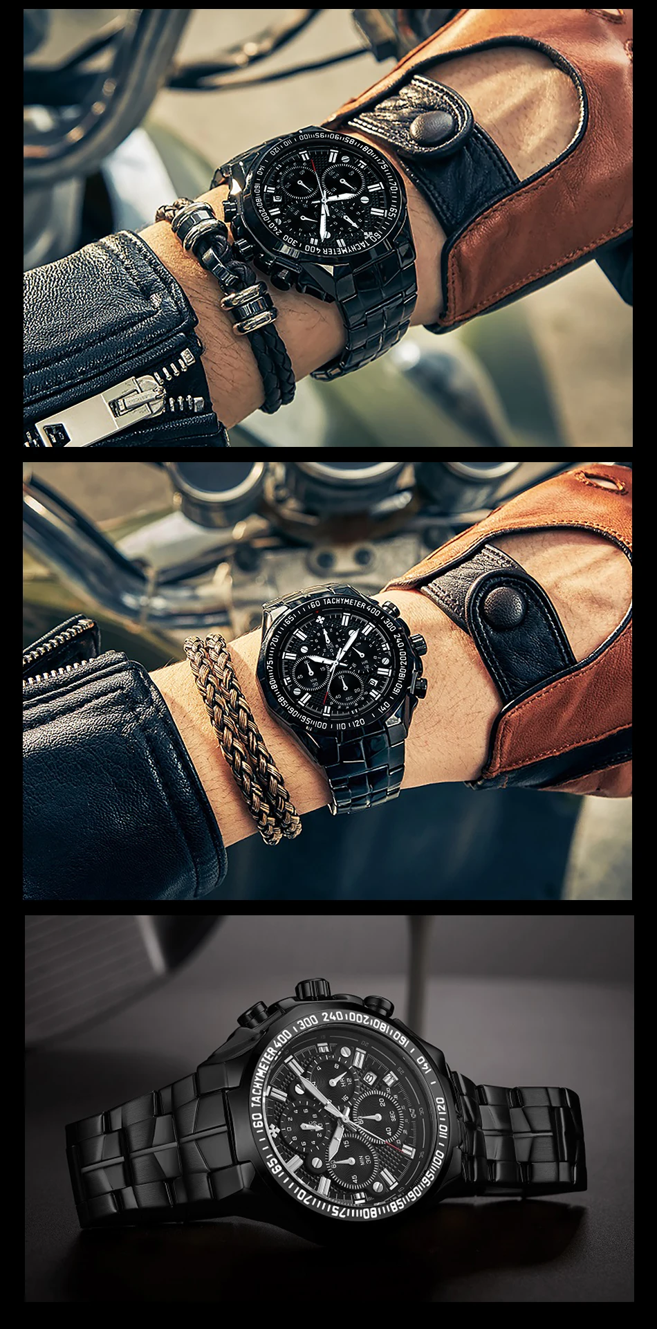 Relogio Masculino WWOOR Men Watches 2022 Top Brand Luxury Wrist Watches Men Male Gold Big Golden Chronograph Wristwatch Man