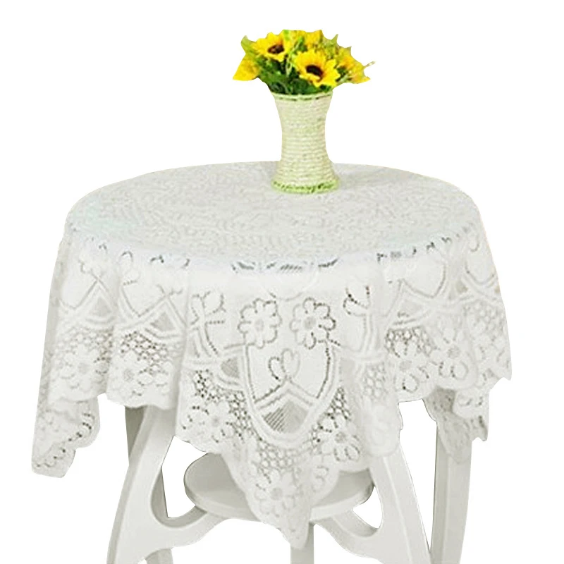 NEW Beautiful Lace Embroidery Tablecloth Dining Center Table Decoration Round Square Rectangle Oval DC112 - Характеристики: 140*180 см