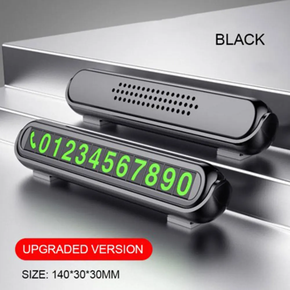 Luminous temporary parking plate car parking truck carrying aromatherapy can hide the number to move the number plate