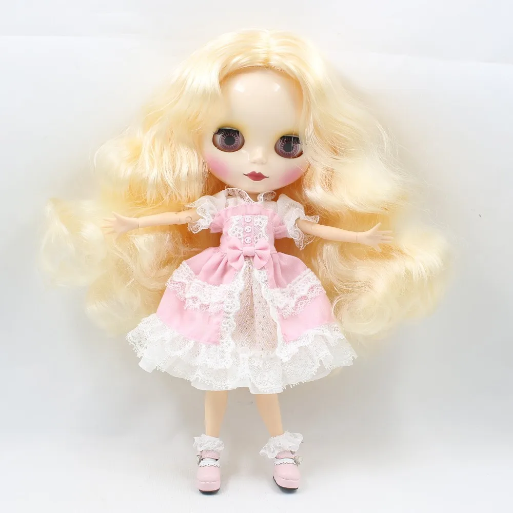 Blyth кукла ледяное соединение боди платье конфеты Милая мед розовый фантазия синий