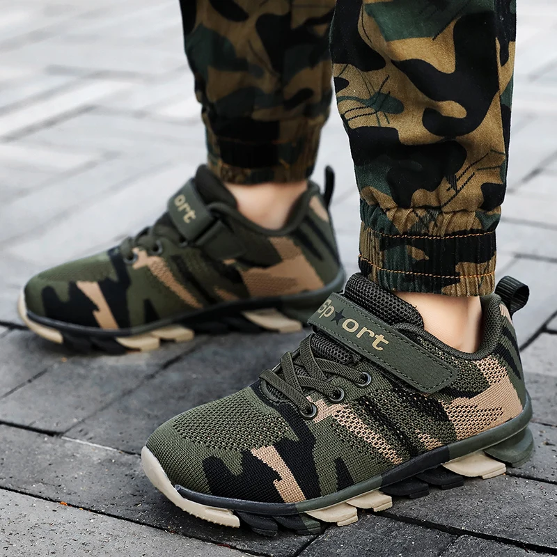 Best Selling Boys Shoes Sport Mesh Breathable Kids Running Shoes FlyWire Brand Children Sneakers Comfortable Children Sneakers