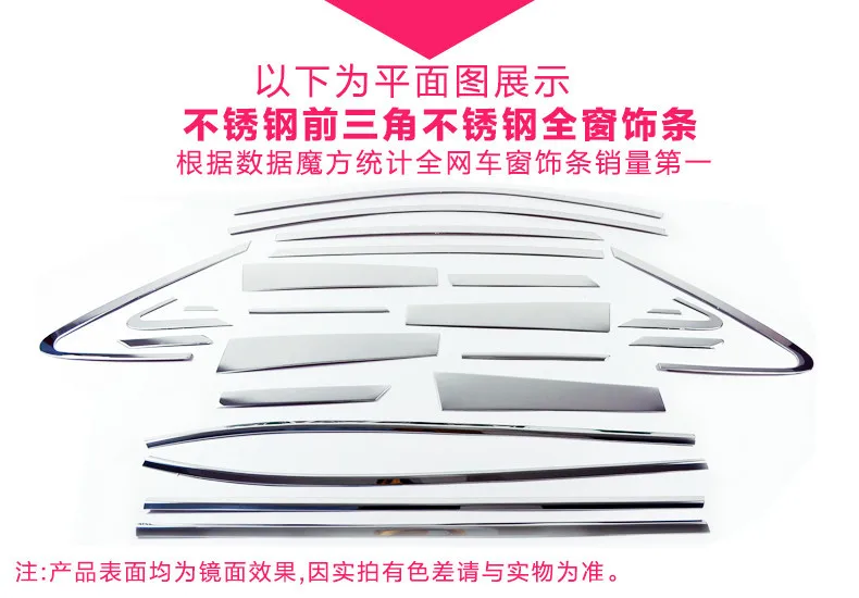 High quality of the car window with a stainless steel(26) Dr for 2010-2010 Ix355 adjust