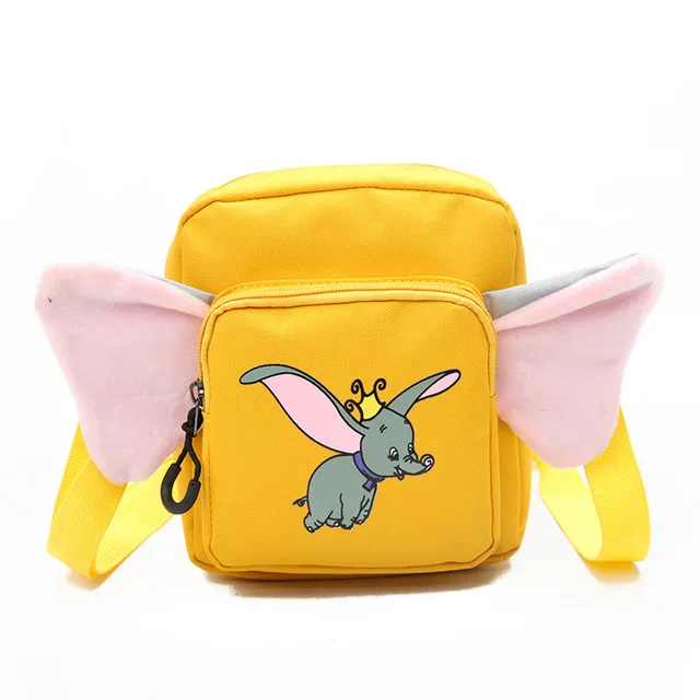 Disney Dumbo летняя сумка женская сумка новая мультяшная милая маленькая слон с крыльями Повседневная сумка-мессенджер pu сумка