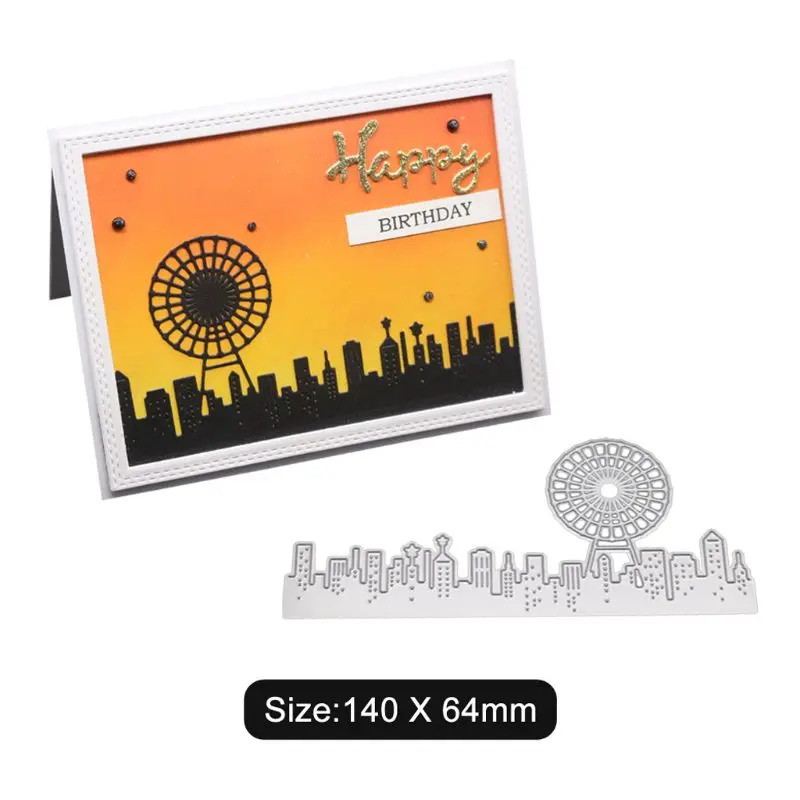 

Ferris Wheel Metal Cutting Dies Stencil DIY Scrapbooking Album Stamp Paper Card Embossing Craft Decor