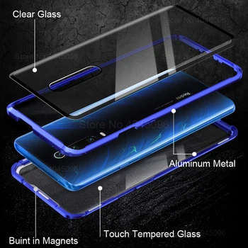 360 Magnetic Phone Case For xiaomi mi 9t Double Sided Glass Cases On Xaomi 9t pro mi 9t 9tpro t9 t9pro mi9t Metal Cases Coque 2