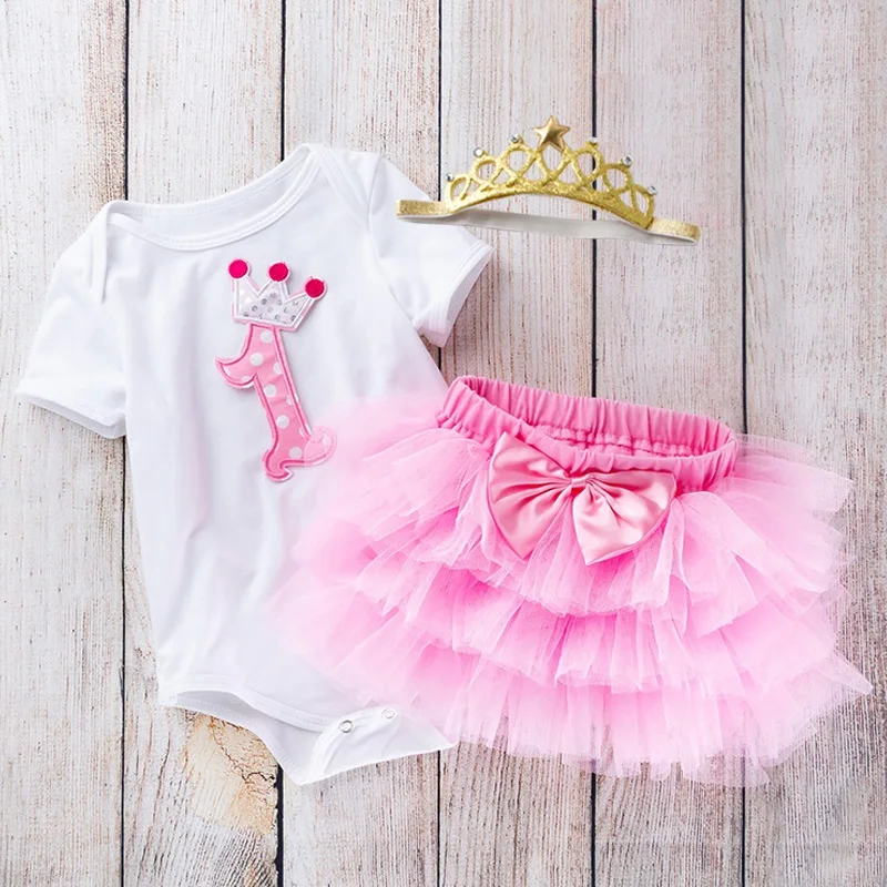 Robe princesse Tutu pour filles de 2 ans, vêtements de baptême