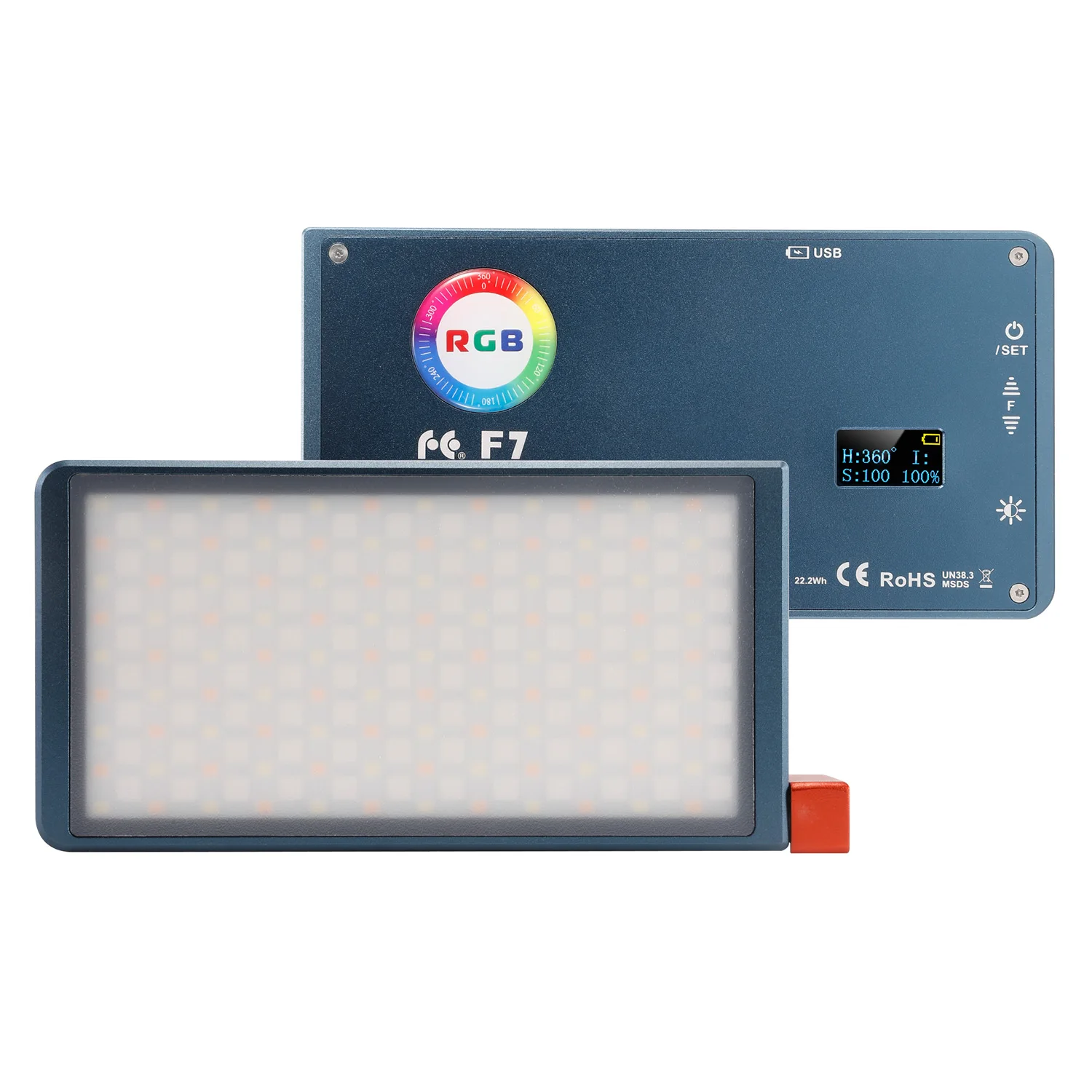FalconEyes F7 светодиодный светильник для камеры RGB полноцветный видео Лампа карманный размер несколько эффектов аксессуары для профессиональной фотографии