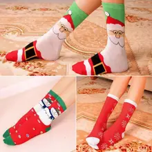5 пар/компл. Для женщин с рождественским принтом; удобные хлопковые носки мягкие теплые носки; броские женские Праздничные рождественские вечерние Повседневное носки