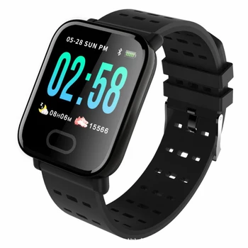 

A6 Smart Bracelet Blood Pressure Fitness Tracker Heart Rate Tracker Waterproof IP67 Bluetooth Smart Band Sport Wristwatch Watch